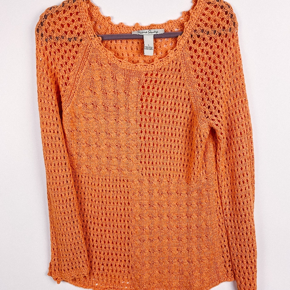 French Laundry Crochet Long Sleeve Size L